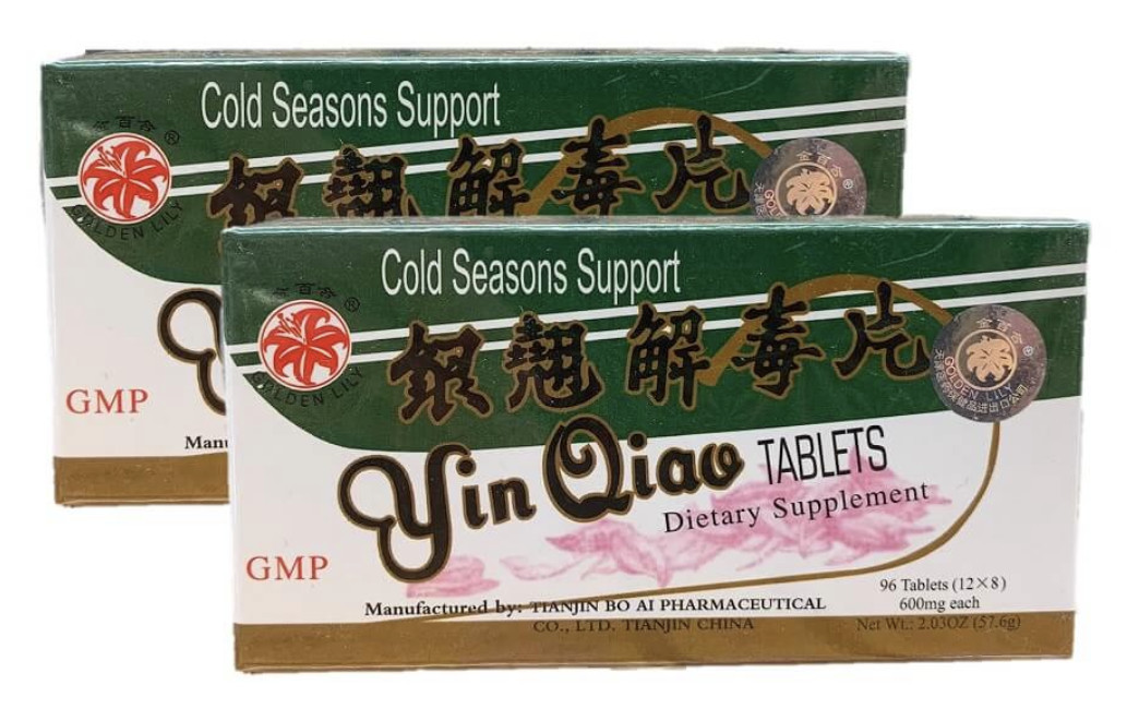 One brand of Yin Qiao San. There are many brands. Take as directed on the packaging.