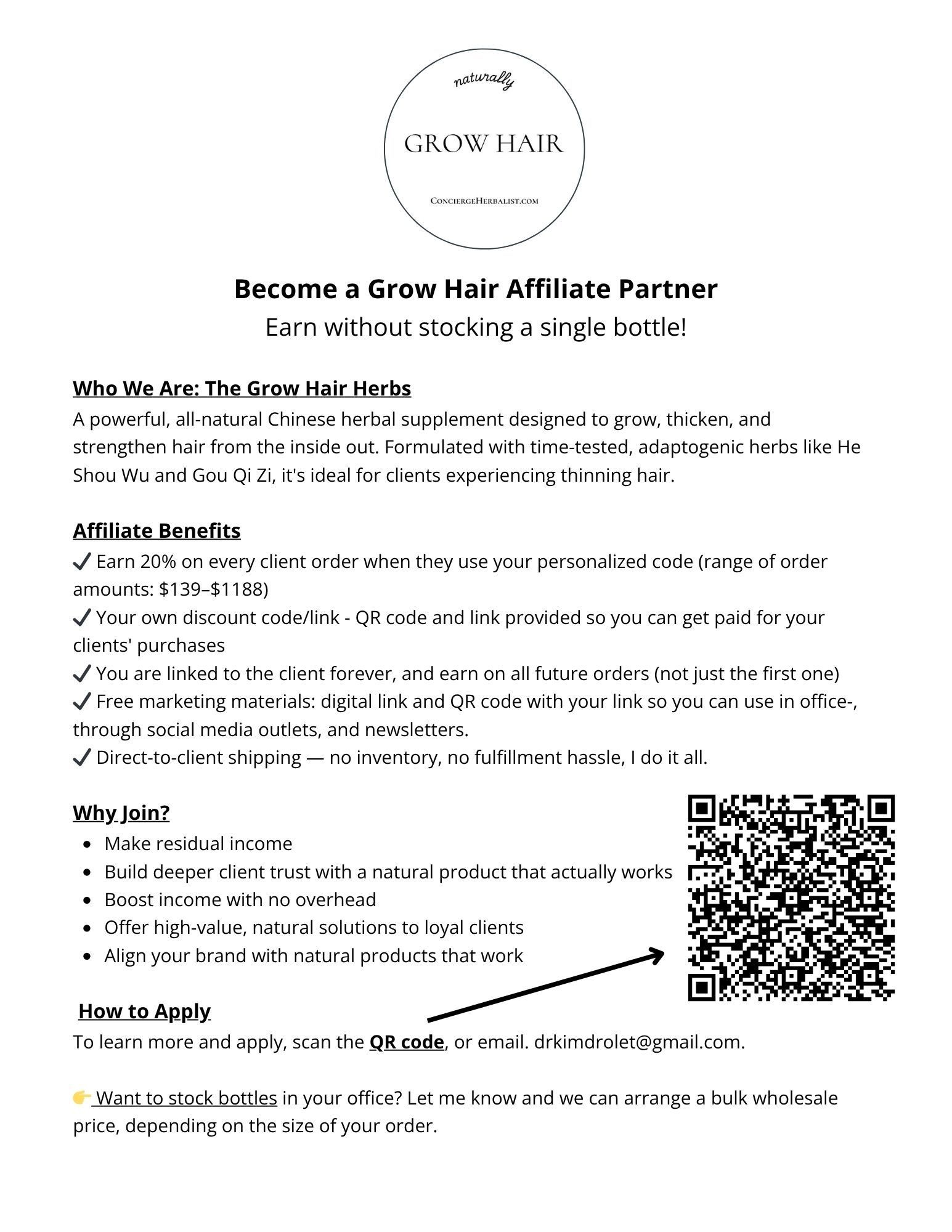 Affiliate Letter